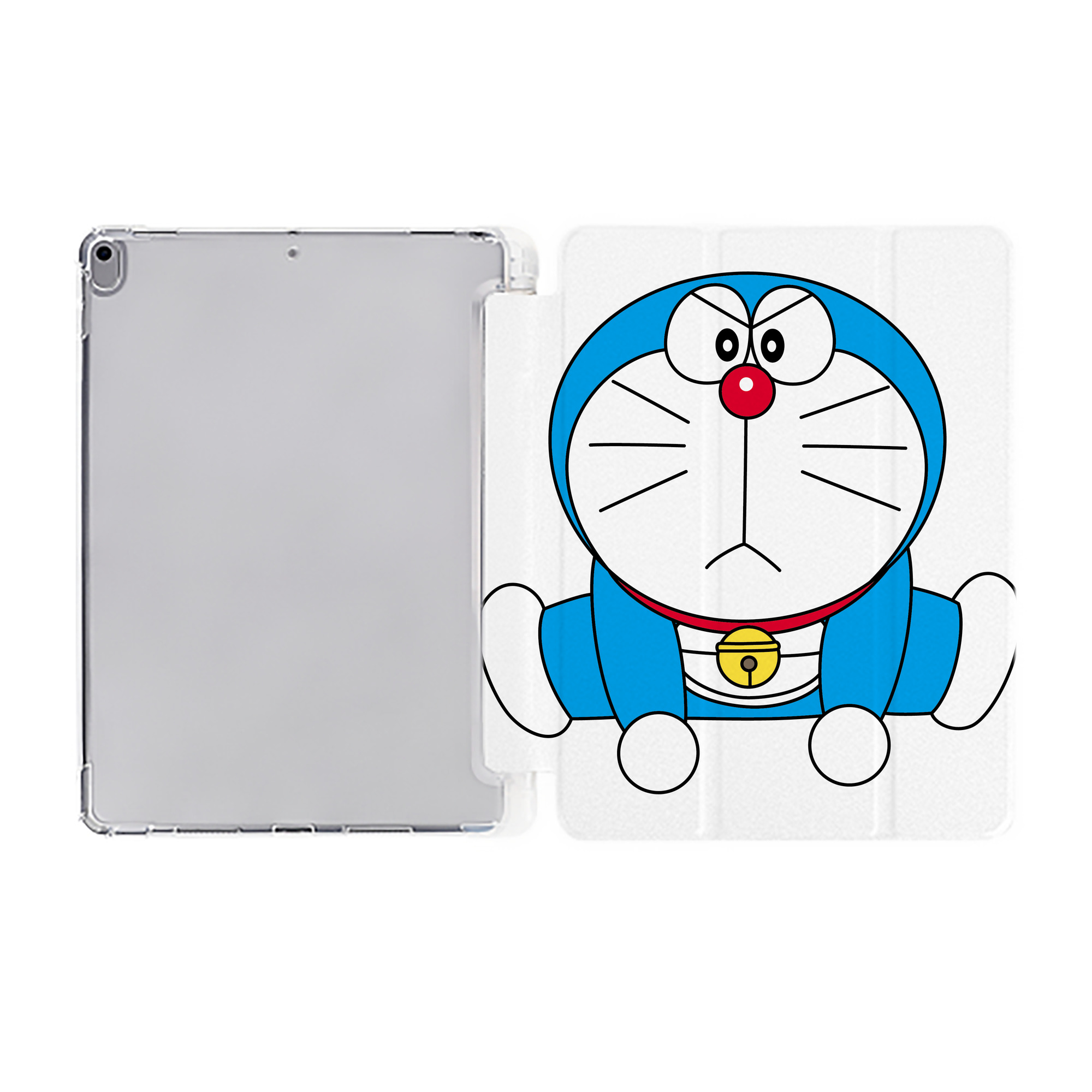 （画像用） ドラえもん Doraemon IPad ケース ペン収納付き 三つ折りスタンド PUレザー×シリコン 対応機種9.5/10.5/10.9インチ